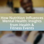 How Nutrition Influences Mental Health: Insights from Health & Fitness Events