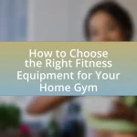 How to Choose the Right Fitness Equipment for Your Home Gym
