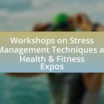 Workshops on Stress Management Techniques at Health & Fitness Expos