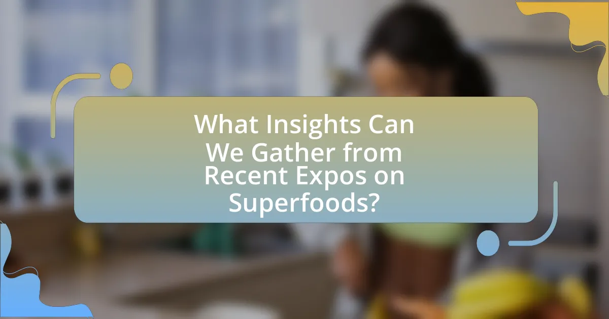 What Insights Can We Gather from Recent Expos on Superfoods?