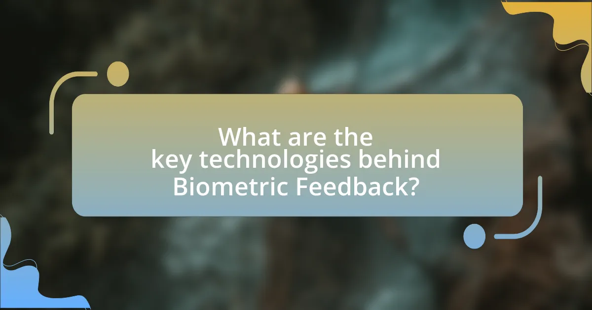 What are the key technologies behind Biometric Feedback?
