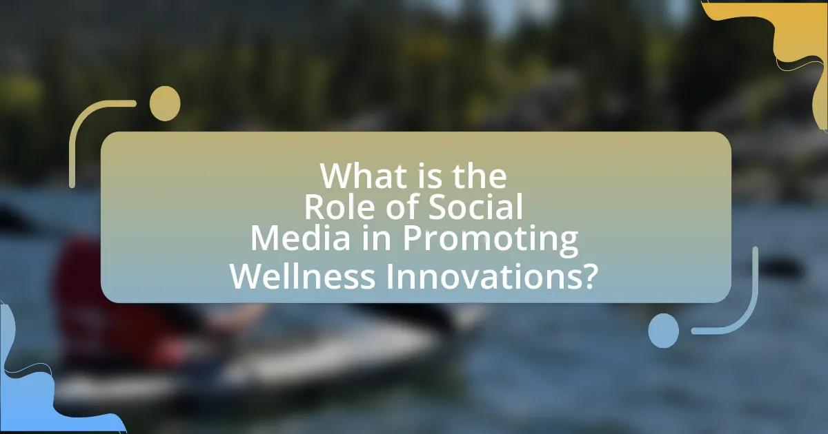 What is the Role of Social Media in Promoting Wellness Innovations?