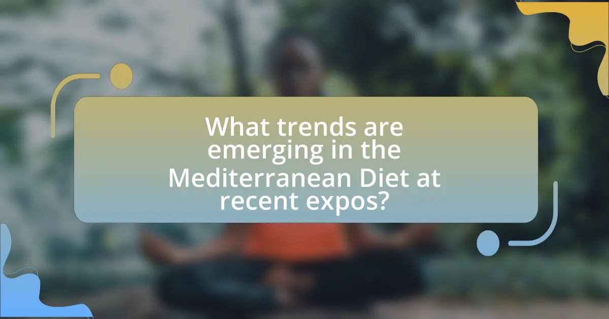 What trends are emerging in the Mediterranean Diet at recent expos?