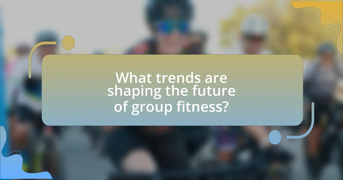 What trends are shaping the future of group fitness?